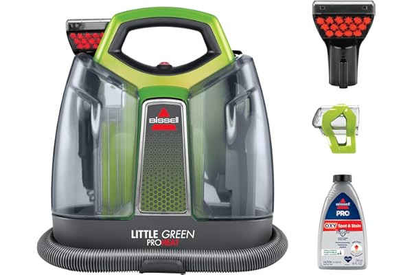 BISSELL Little Green ProHeat Portable Carpet & Upholstery Spot Cleaner with HydroRinse Self-Cleaning Tool, HeatWave Technolog