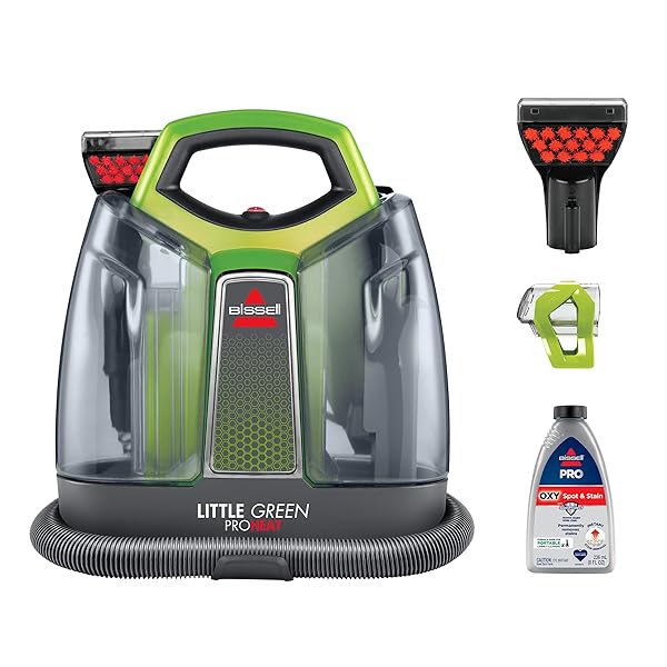 BISSELL LITTLE GREEN PROHEAT PORTABLE DEEP CLEANER/SPOT CLEANER...