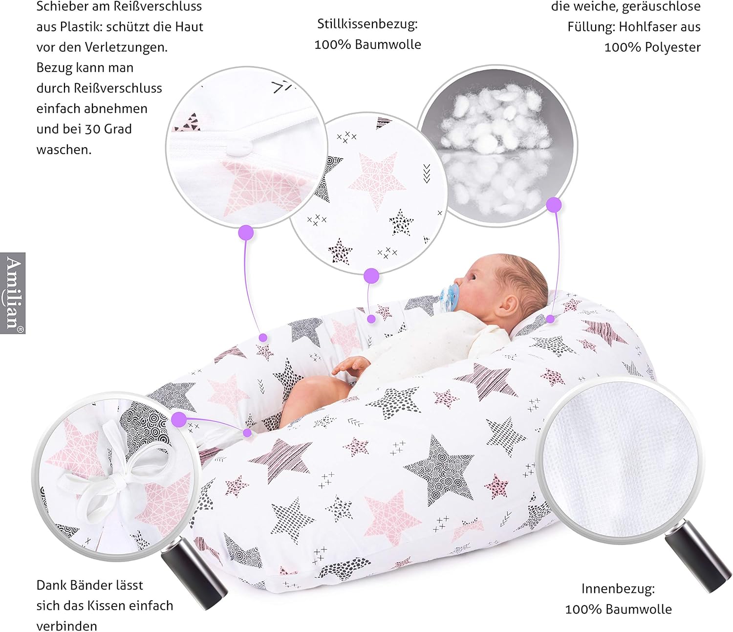 Allaitement Le Repas De Bebe Mant Vn Coussin Dallaitement Avec Rembourrage Pour Les Petits Bebes Coussin De Lit Lateral Coussin De Grossesse Pour Dormir Sur Le C