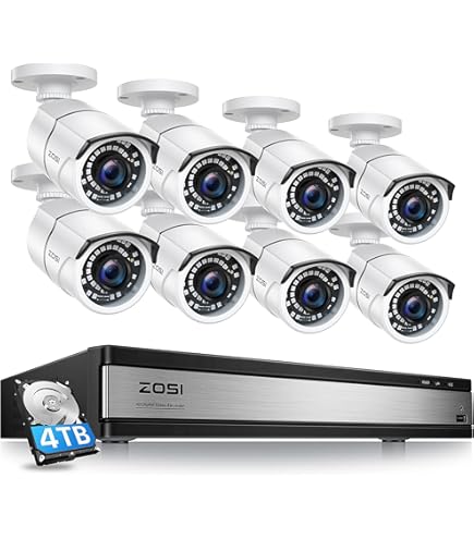 Amazon.com : ZOSI 16CH 4K PoE Security Cameras System,4K 8MP 16