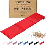 Qomfor Microwavable Wheat Bag Red Lavender Scent 3-Chamber Heat Pack