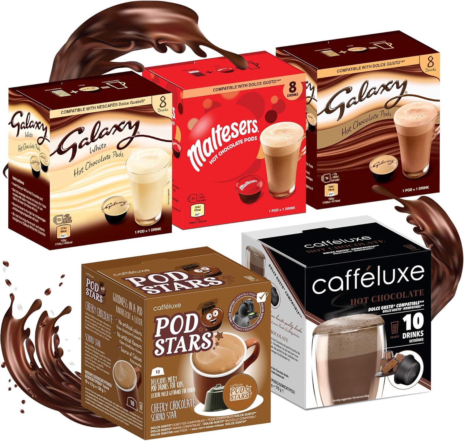 ‘Chocolate Heaven’ Dolce Gusto Compatible Hot Chocolate Pods 44