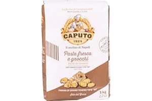 00 Antimo Caputo Pasta & Gnocchi Flour 2.2 Lb Bag- Italian Double Zero Grain Type - Extracted Wheat Blend - All Natural for Pasta Fresca Dough (2.2LB Bag)