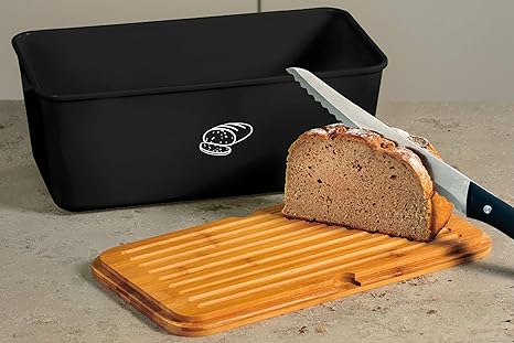Kesper Brotbox - Panera para Guardar el Pan y para cortarlo ...