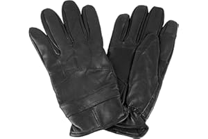 KARLA HANSON Men's Touchscreen Leather Winter Gloves with Elastic Cuff