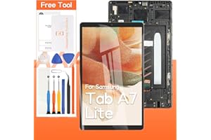 THIRDPOLE (Wi-Fi Version)For Samsung Galaxy Tab A7 Lite SM-T220 LCD Display Screen Replacement Touch Screen Digitizer Full Assembly(Not for T225,with Frame)