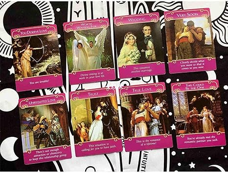 Amazon Co Jp ロマンスエンジェルオラクルカード ロマンスエンジェルタロットカード 44の精巧に金メッキされたレアエディションが制作され 未来を予測し 過去を癒し 英語版 ホーム キッチン