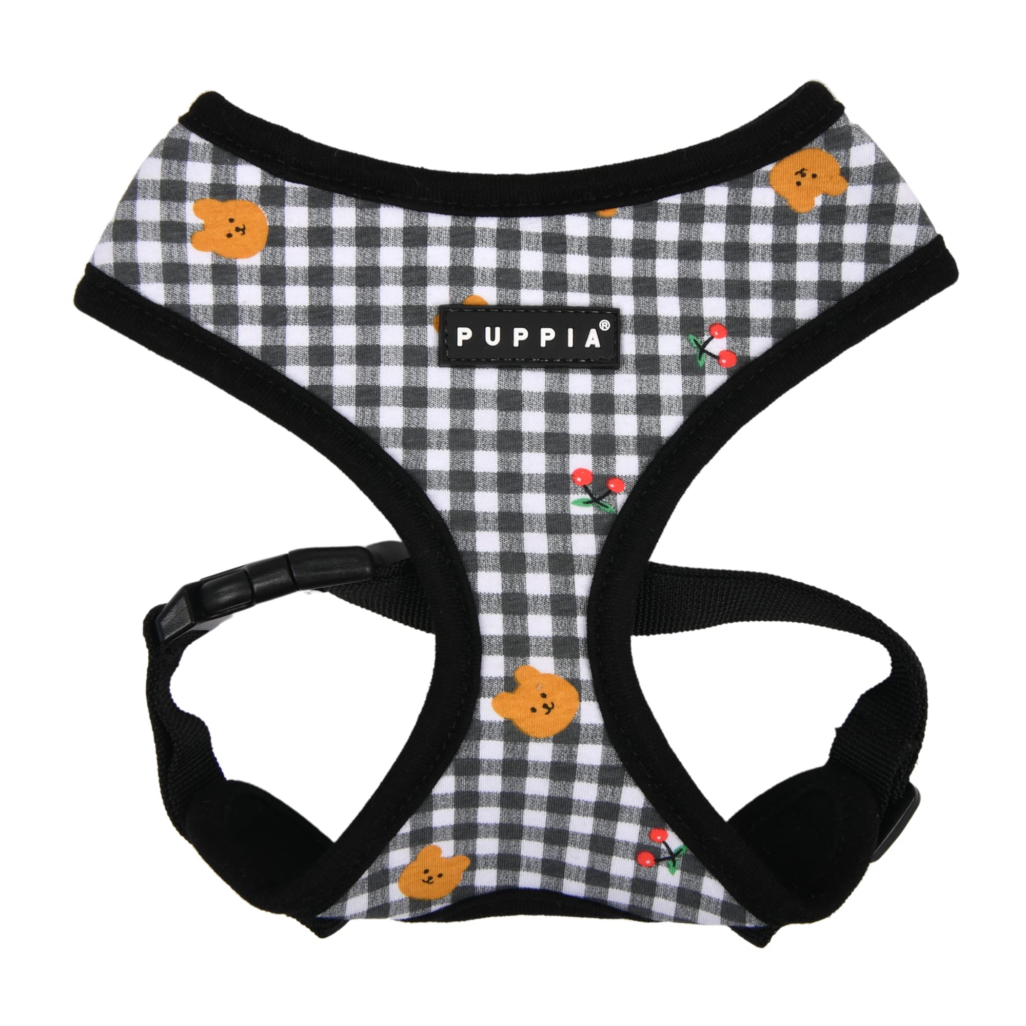 Puppia Baba Over-The-Head Dog Harness No Choke No Pull Adjustable Chest Belt Walking Training for Small and Medium Dog - Black - L — image 1