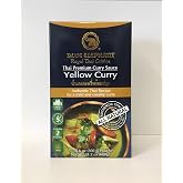 Blue Elephant Yellow Curry Sauce Premium Royal Thai Cuisine - Authentic Ingredients for Quick and Easy Thai Meals at Home, 10.6oz, 2-pack