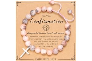 UNGENT THEM Confirmation Gifts for Teenage Girls/Boys, Cross Bracelet for Teen Girls Boys