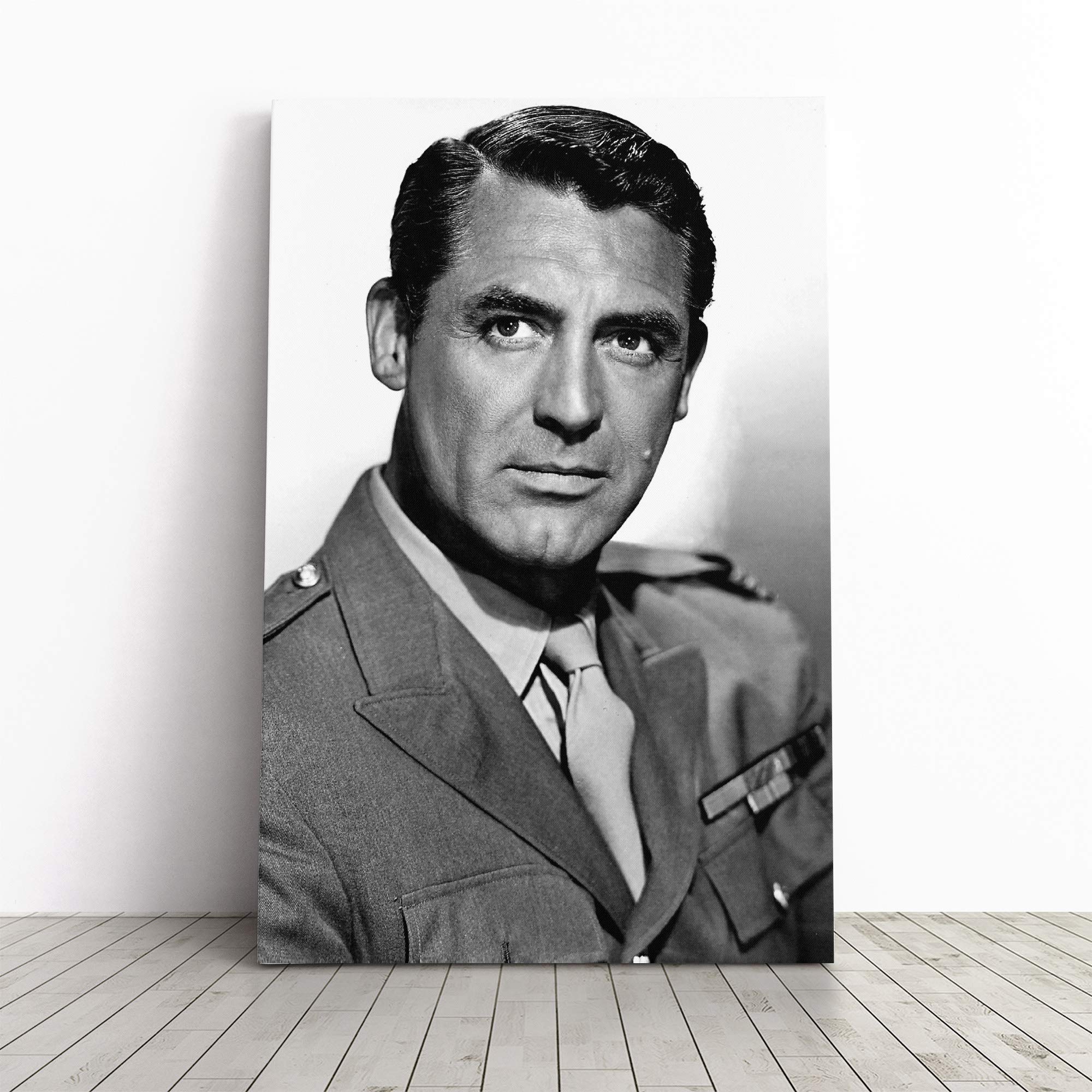 Cary Grant (1) Canvas Print | Gallery Wrapped 30mm Frame Wall Art | 20x14 inches | Ready to Hang | Modern Picture | Living Room Bedroom Lounge Office