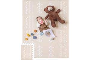 PRIMICA Baby Foam Tiles for Floor - Soft Play Mat Tiles for a Safe Play Area - Large Baby Mat for Floor, Perfect for Kids' Playroom