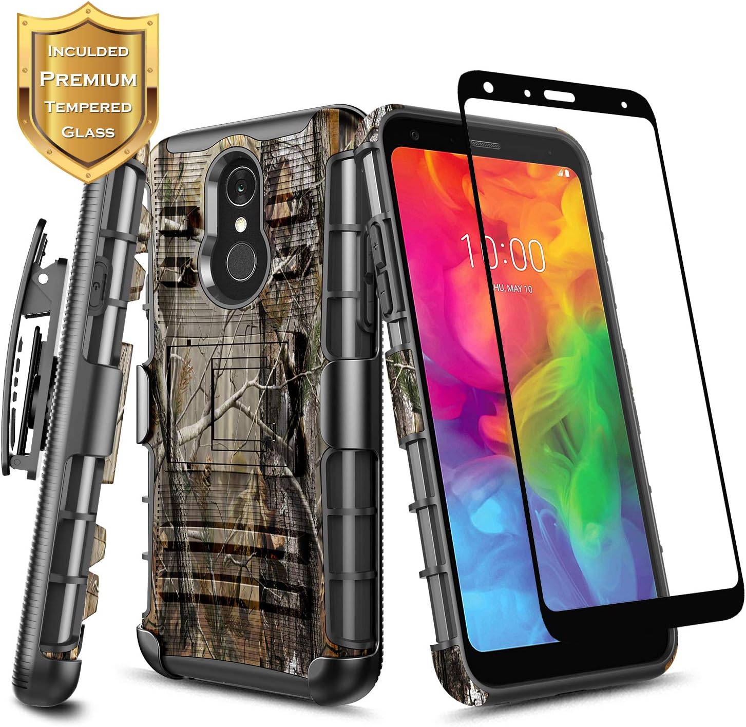 Best lg q7 plus tempered glass case