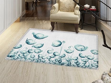 Amazon Com Smallbeefly Flower Bath Mats For Floors X Ray Picture