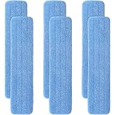 36" Microfiber Pad for Rubbermaid Commercial 36 Inch Mop Head - 6 Pack Replacement Wet &amp; Dry Commercial Reusable Cleaning Mop Refills Fit for Any Microfiber Flat Mop System 36"