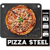 Primica Pizza Steel XL - Rectangular, Steel, 0.315" Thick, Black
