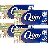 Q-tips Cotton Swabs Organic Swab Ultimate Home and Beauty Tool Made from Organic Cotton, 400 Count (4 Pack) 1600 total swabs