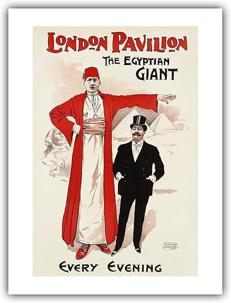 Amazon フリークショーポスター ロンドンpavilion Theエジプトgiant C15 Giclee Fineアートプリント 9 X 12 Image 6 94 X 10 5 アートフレーム ポスター オンライン通販