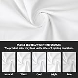 Encasa XO Table Runner 32x304 cm Cotton Canvas White view 3
