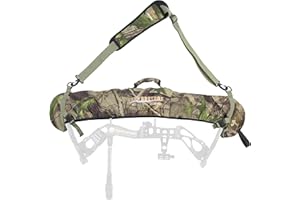 SUNYA Neoprene Compound Bow Sling, Silent Hunting or Fast Movement 2 Carrying Modes Switchable. Removable & Adjustable Shoulder Strap. Camouflage Fabric.