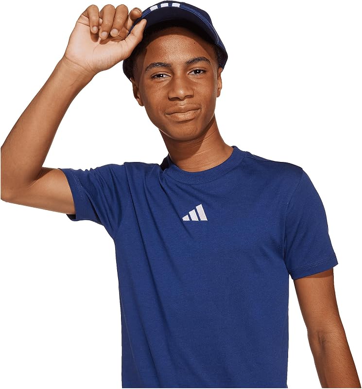 Unisex niños Essentials Shirt, Dark Blue/White, 15-16 Years — foto 3 de 8