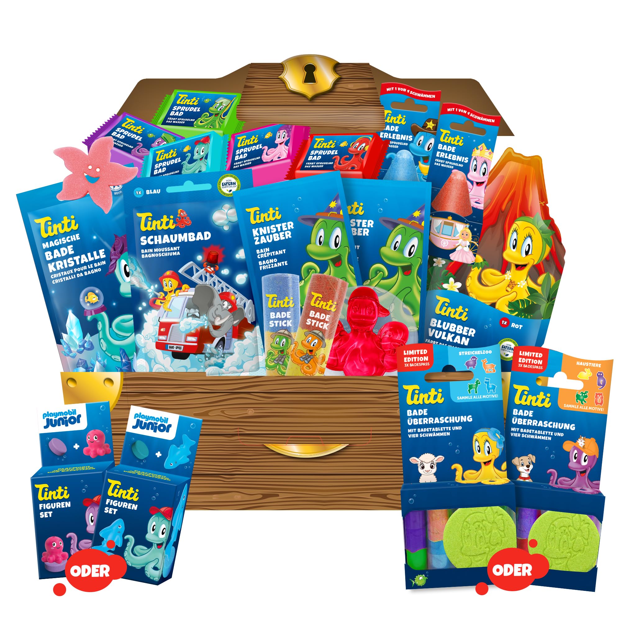 Dyed Treasure Chest with Amusement for the Bath – Pack of 18
