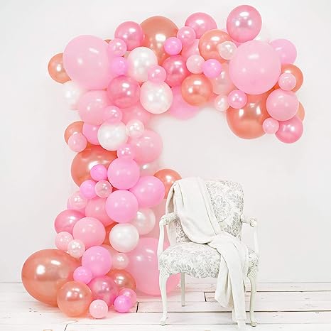 Amazon Com Junibel Balloon Arch Garland Kit Pink Blush Rose