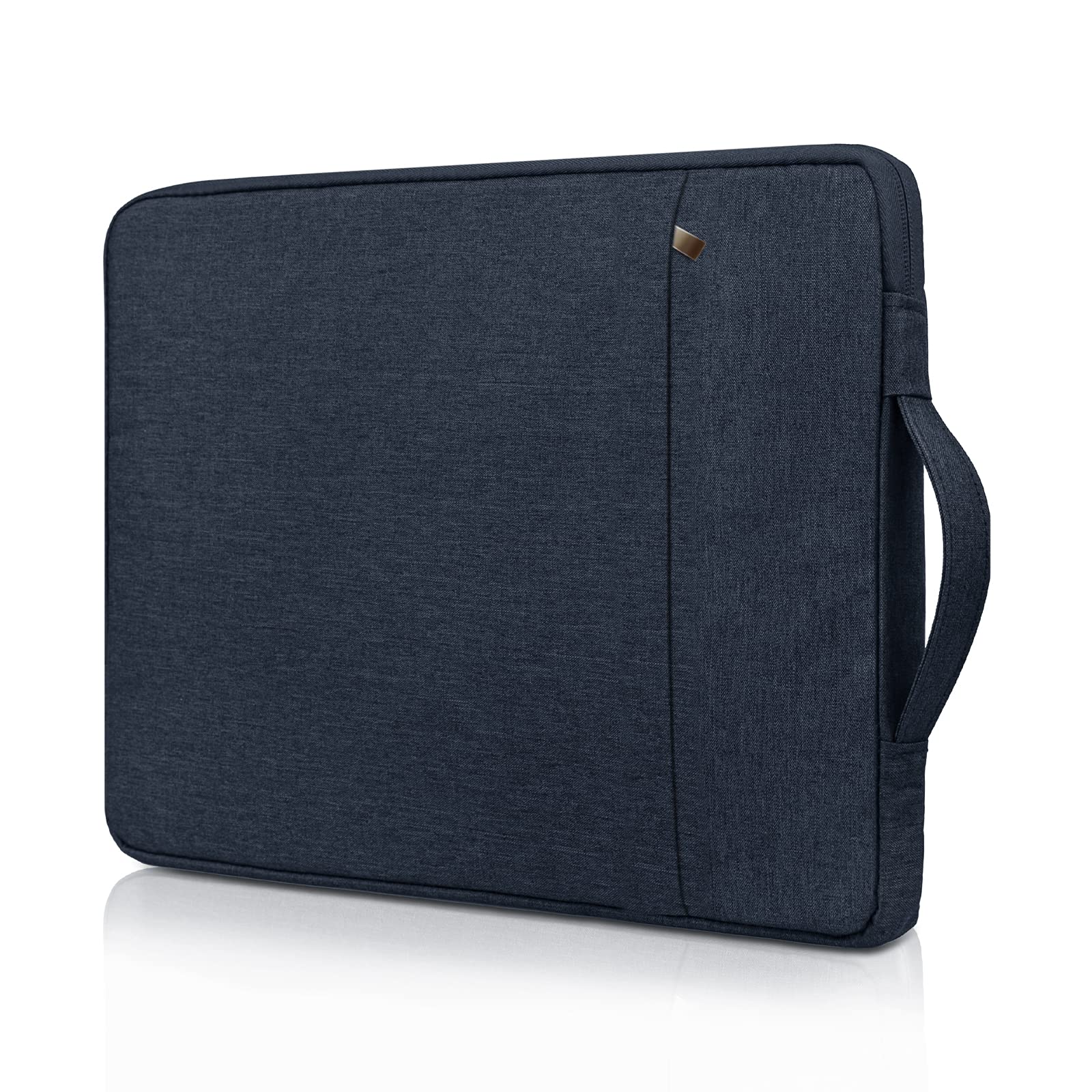 RAINYEAR 13.3 Inch Laptop Sleeve for MacBook Air 13" M4 M3 M2 M1 A3240 A3113 A2681 A2338 A2337, 13.3 & 14 Inch Macbook Pro, Chromebook Notebook Briefcase with Handle Front Pocket, Navy Blue