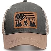 beautype Bigfoot Gifts Sasquatch Hat for Men and Women Outdoor Big Foot Trucker Cap