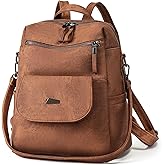 GAEKEAO Backpack Purse for Women Designer PU Leather Fashion Ladies Handbags Convertible Shoulder Bag for Travel Work College