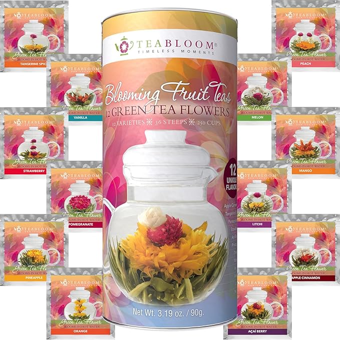 Blooming Tea Teabloom Fruit Flowering Teas 12 Unique Flower Varieties Of Blooming Tea In 12 Delicious Fruit Flavors Each Flowering Tea Ball #types #of #hot #tea Blooming Tea Teabloom Fruit Flowering Teas 12 Unique Flower Varieties Of Blooming Tea In 12 Delicious Fruit Flavors Each Flowering Tea Ball