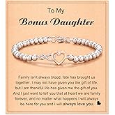 Shonyin Infinity Love Bracelet for Women Girls, Sister-in-law Bonus Daughter Girlfriend Daughter-in-law Great Grandma Bonus Mom