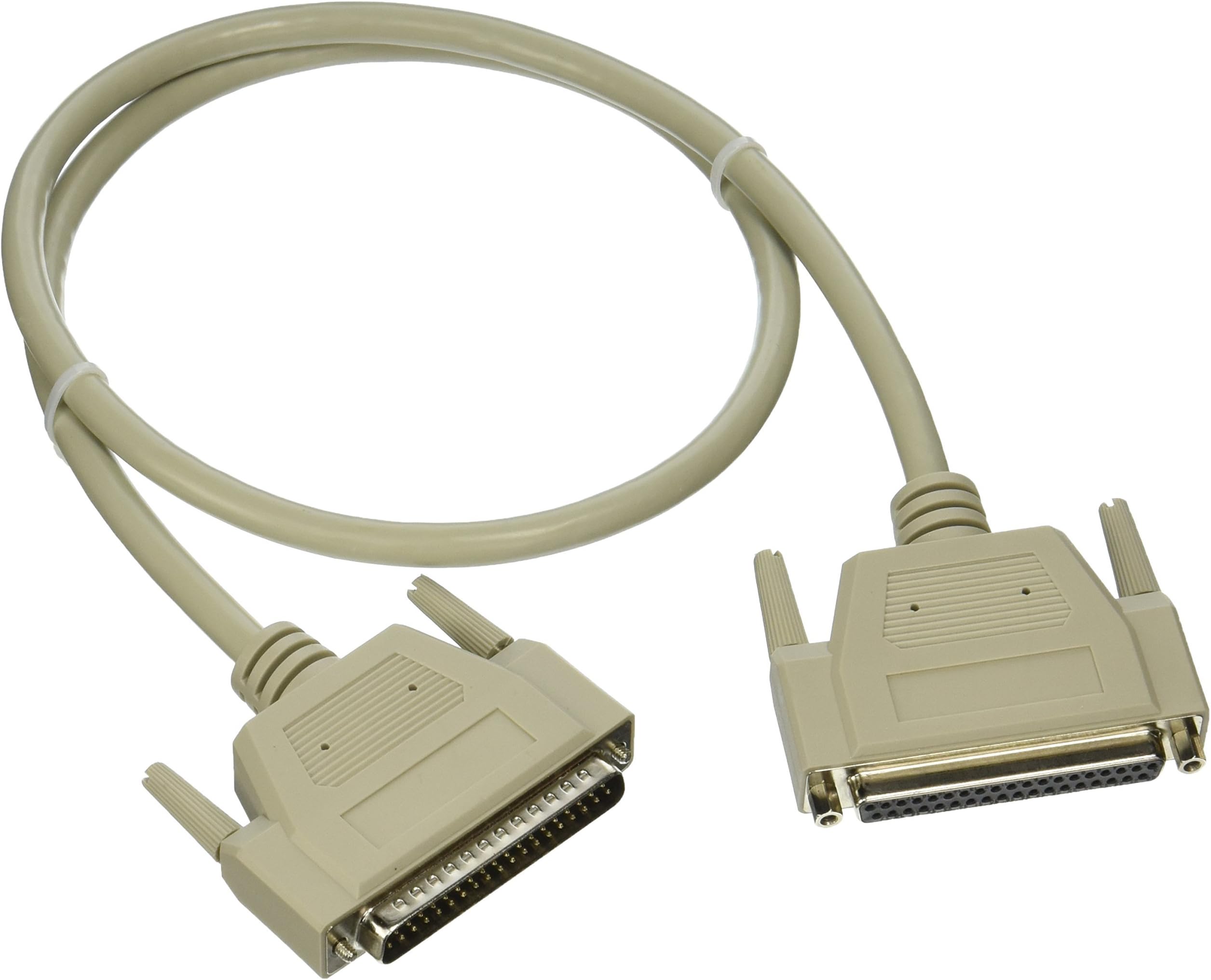 C2G 02688 DB37 M/F Serial RS232 Extension Cable, Beige (3 Feet, 0.91 Meters)