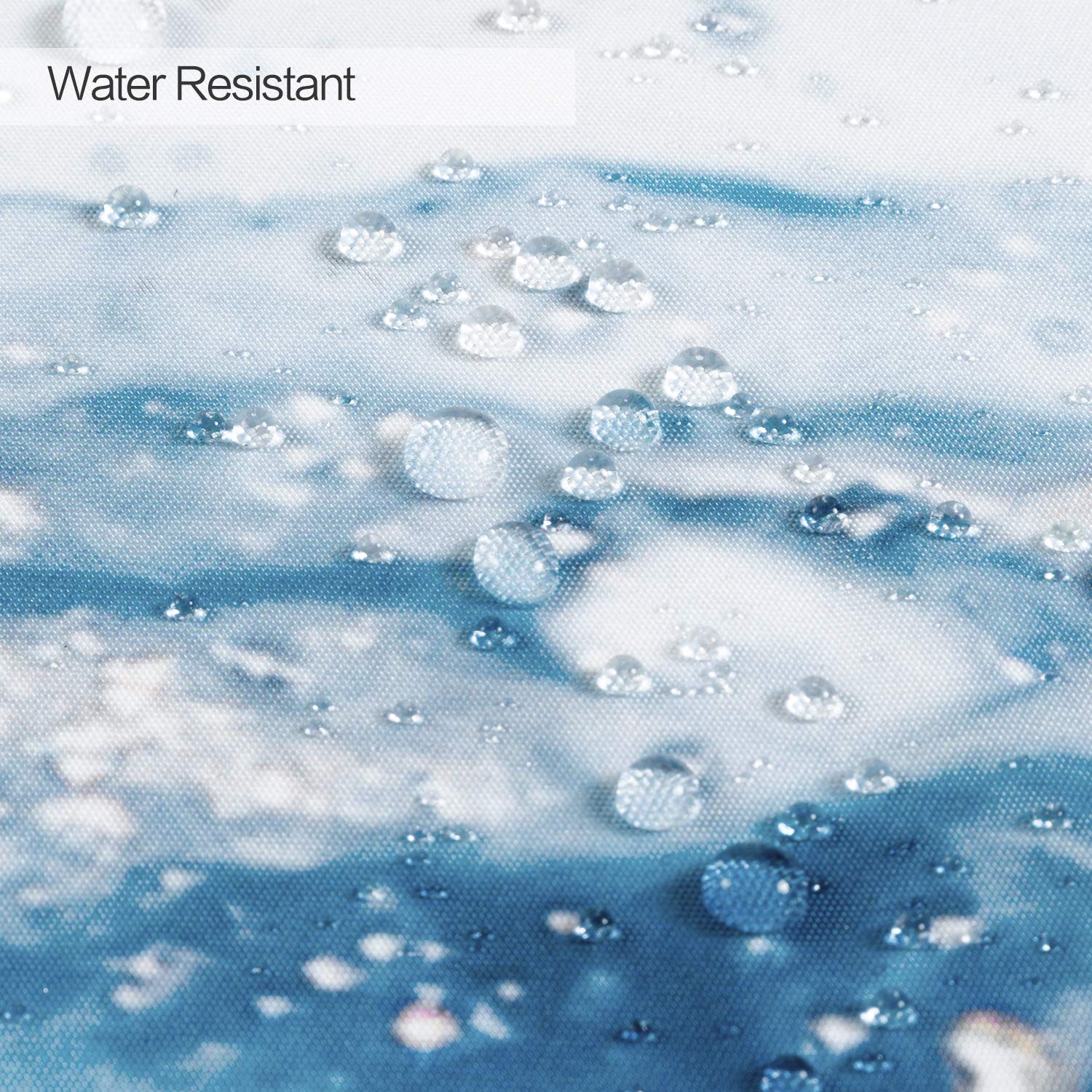 joyfeelife Fabric Shower Curtain Set Waterproof Bath Curtain for Bathroom Showers Bathtubs Home Decor with 12 Hooks, 71x71 Inch