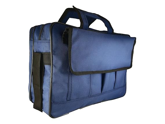 Tanishka Polyester Messenger 13 L Multipurpose Bag Backpack (Blue, Medium)