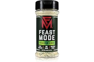Tequila Lime - Feast Mode Flavors - Low Sodium, No MSG, Gluten Free, All Natural, Meal Prep Seasoning, Healthy, Lime Juice Powder, Tequila Seasoning