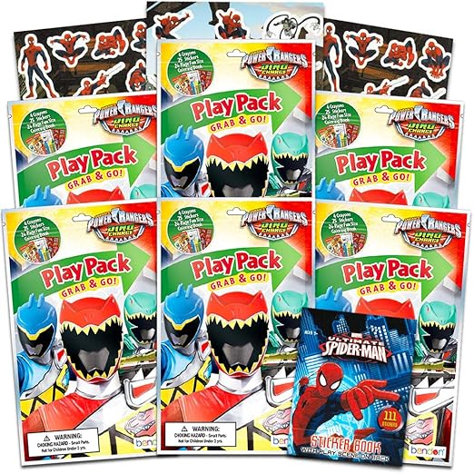Amazon.com: Power Rangers Dino Charge Party Favors Pack ~ Bundle of 6 ...