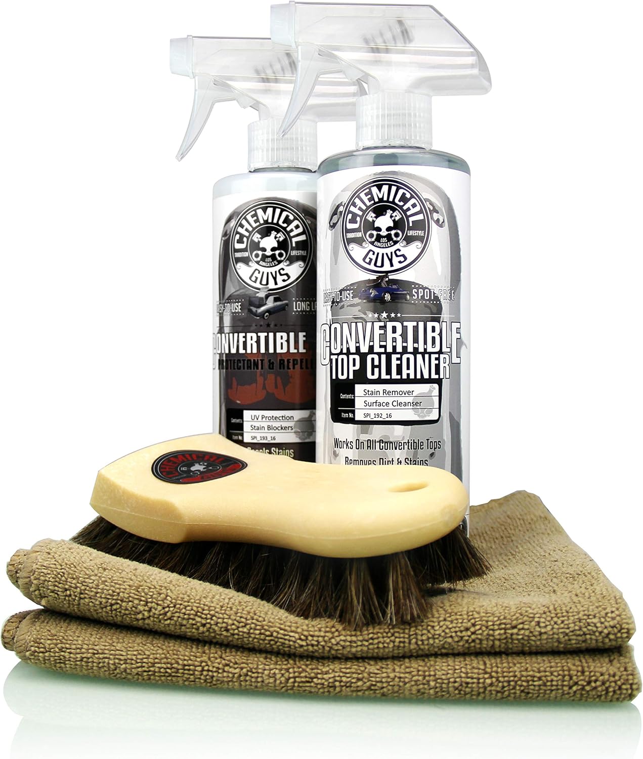 Chemical Guys HOL995 Ultimate Convertible Top Care Kit Convertible Top Cleaner, Protectant and