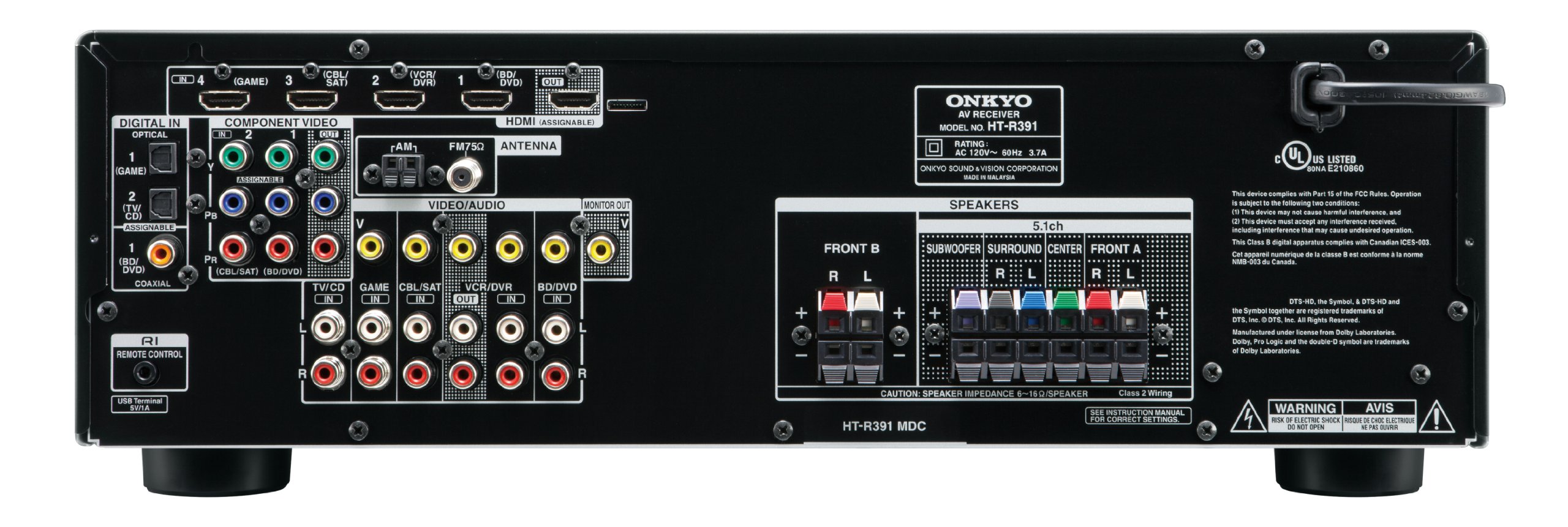 Onkyo HTS3500 660 Watt 5.1Channel Home Theater Speaker/Receiver