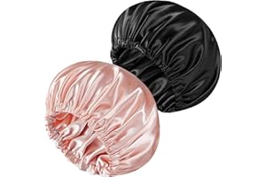 Luyfrsuu Satin Bonnet Double Layer Silk Bonnet for Sleeping Women Hair Care for Natural Curly