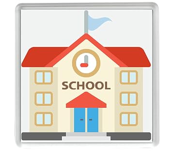 L'école emoji Lot de 4 dessous de verre 80 mm x 80 mm: Amazon.de ...