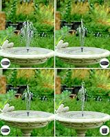 Biling Solar Fountain for Bird Bath 6 Nozzles Dry-Run Protection Garden Pump view 5