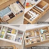 Lifewit 5 Pack Adjustable Drawer Dividers 34-56 cm White view 8