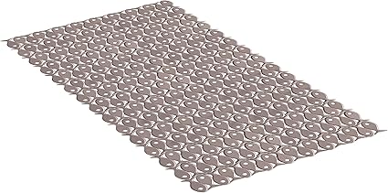TATAY 5511402 - Alfombra antideslizante para ducha o bañera con diseño de peces, 70 x 36, visón opaco