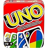 Mattel Games UNO Card Game, Ages 7+, 2-10 Players | Classic Card Game for Kids, Teens and Family Game Night, Colorblind Accessible &amp; Customizable Cards (Amazon Exclusive)