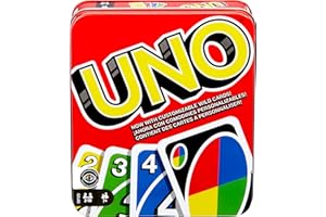 Mattel Games UNO Card Game for Kid, Adult & Family Nights & Parties, Travel & Vacations, Color Blind Accessible & Customizable Deck