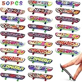 POPLAY 50 PCS Mini Finger Skateboards Party Favors, Easter Gifts & Beginner Practice Set for Kids & Adults, Finger Boards Toy, Easter Classroom Prizes Exchange Gifts