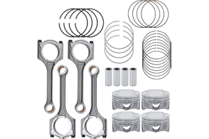 Thomletha Connecting Rod and Piston and Ring Set Replacement for Kia Forte 2011-2016 Replacement for Elantra 1.8L 2012-2016 2