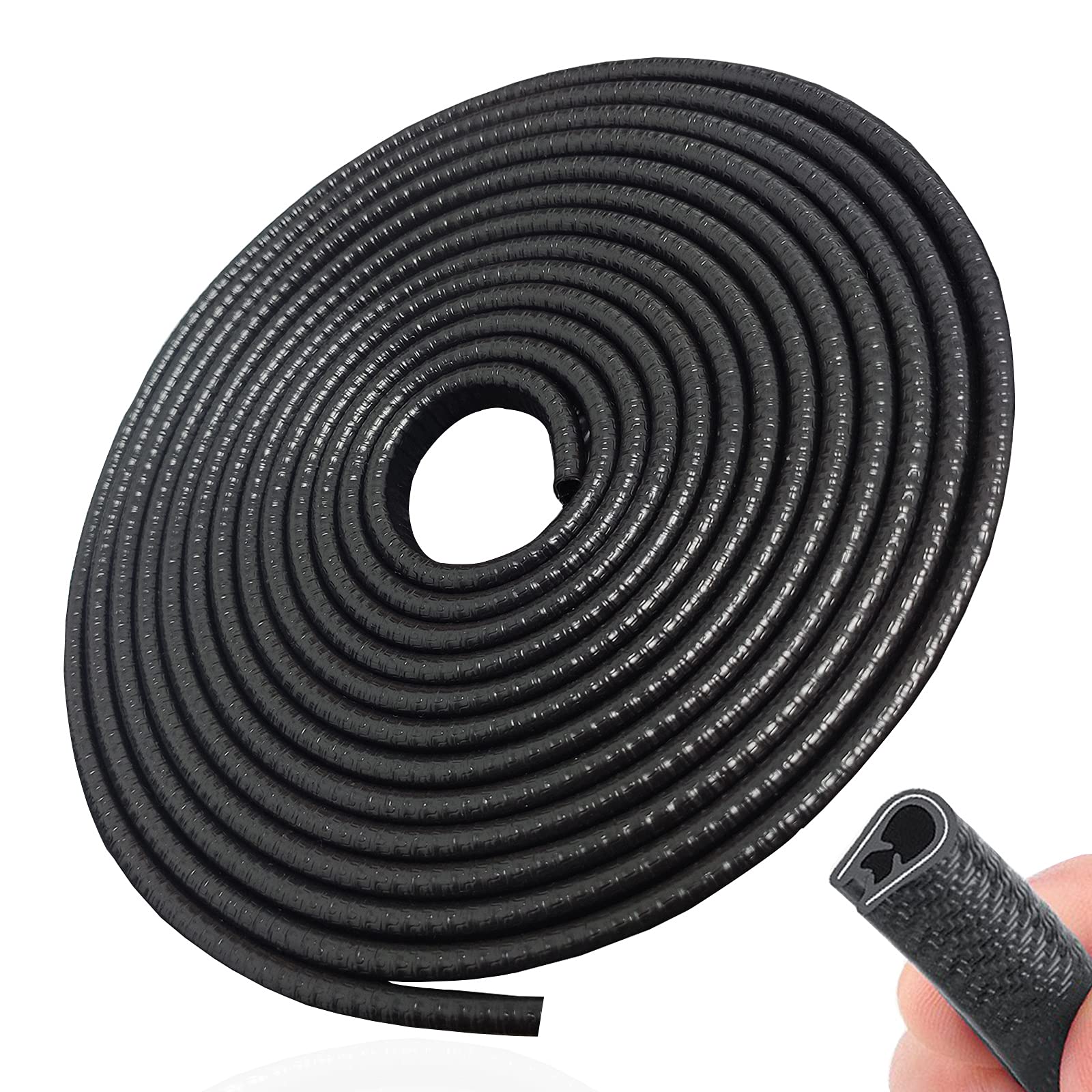 Photo 1 of SYOAUTO 32Ft(10M) Door Edge Guard Black Car Guards Protector for Cars Rubber Auto Trim U Shape Build in Metal Sheet No Need Adhesive Easy to Cut Most