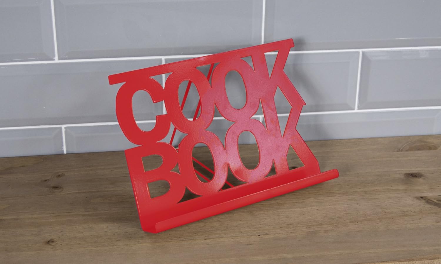 Chef Vida Cook Book Stand Kitchen Holder, Red BigaMart